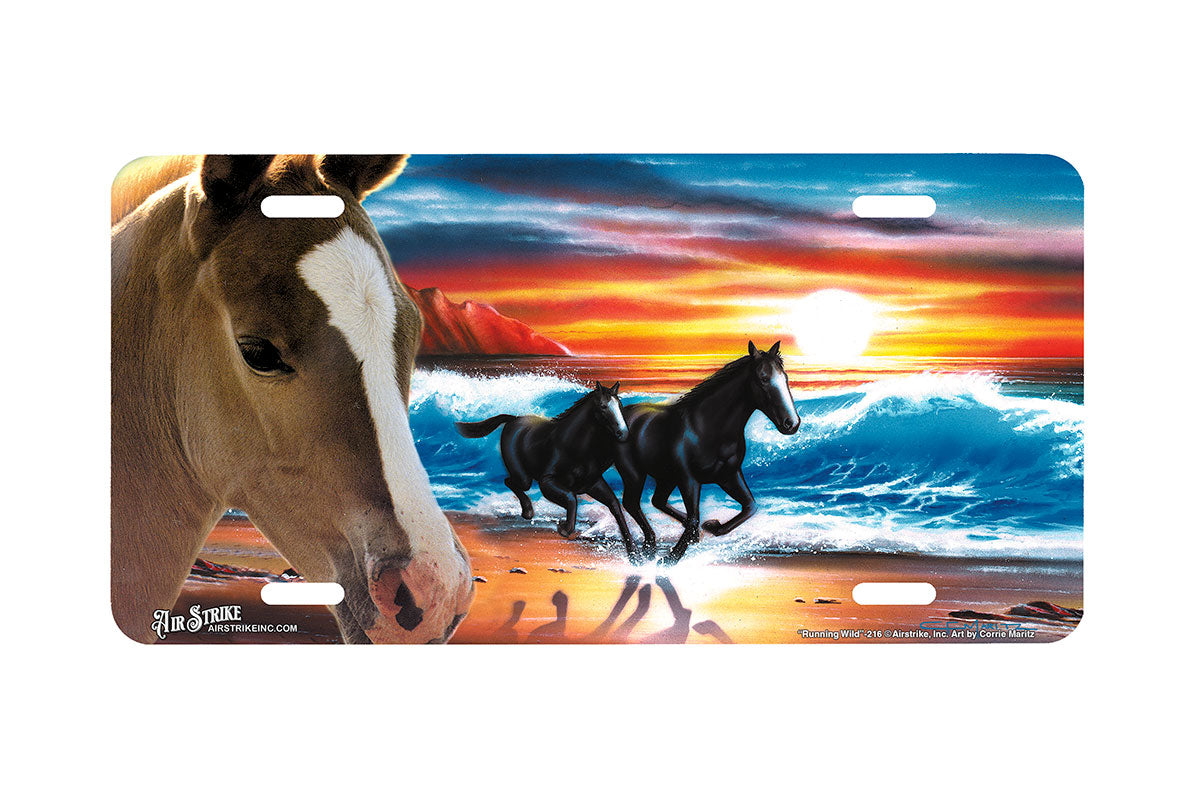 "Running Wild" - Decorative License Plate