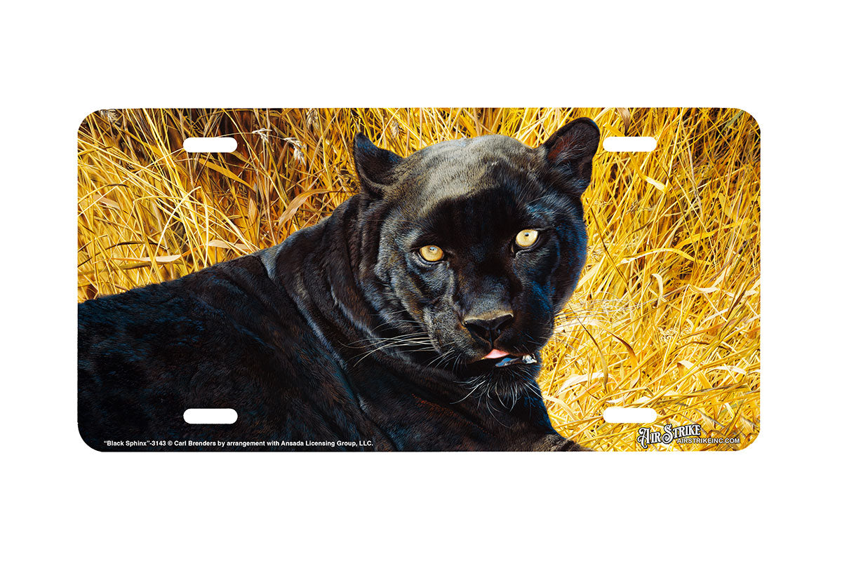 "Black Sphinx" - Decorative License Plate