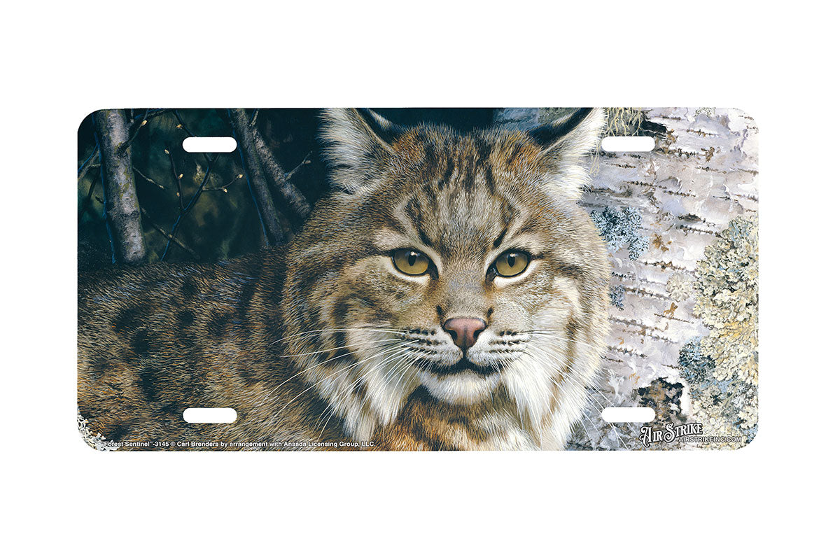 "Forest Sentinel" - Decorative License Plate