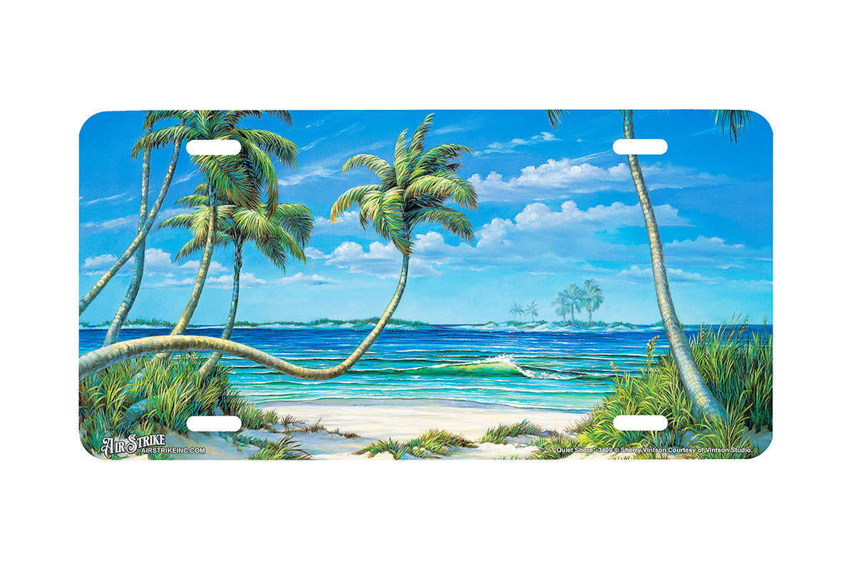 "Quiet Shore" - Decorative License Plate