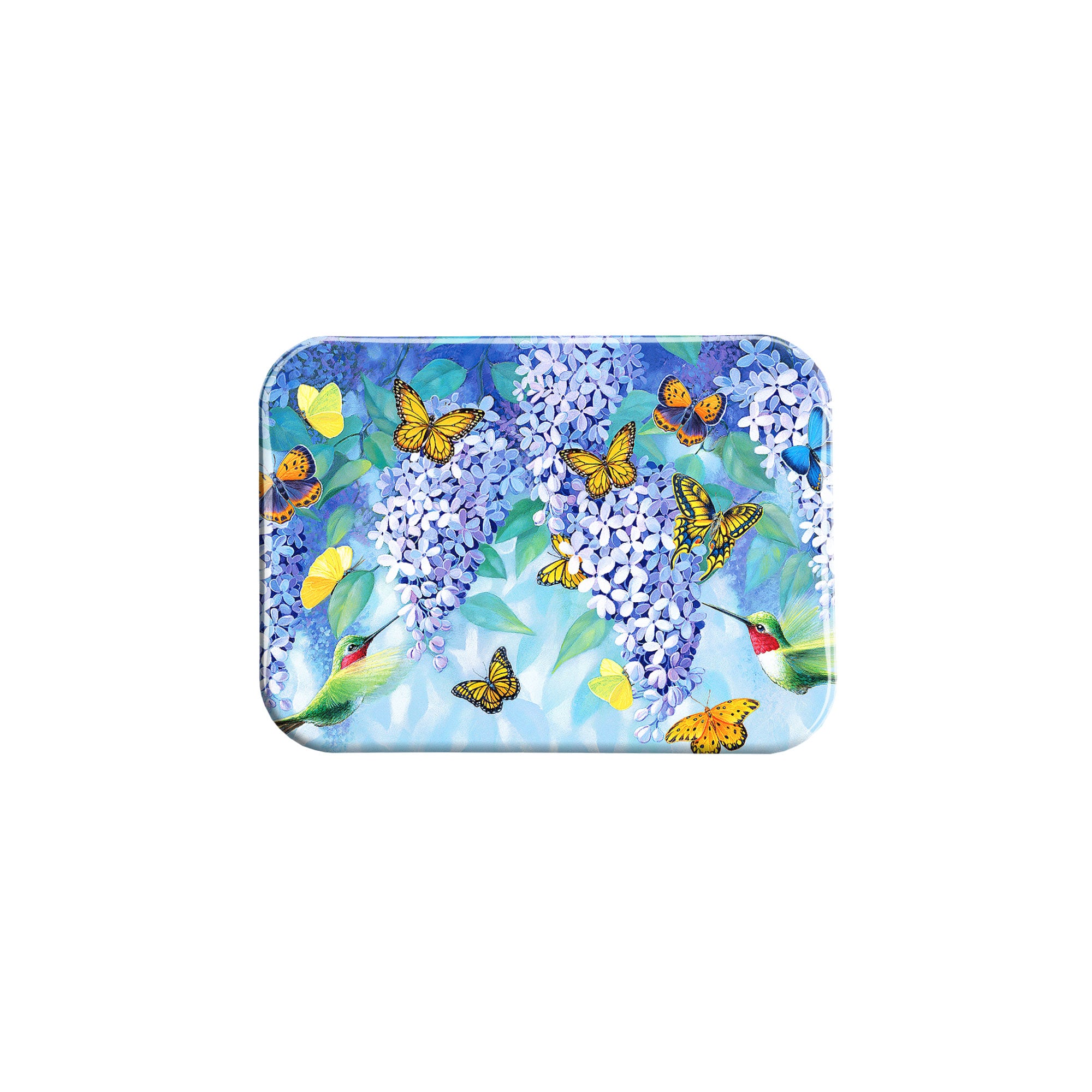 "Hummingbirds And Butterflies" - 2.5" X 3.5" Rectangle Fridge Magnets