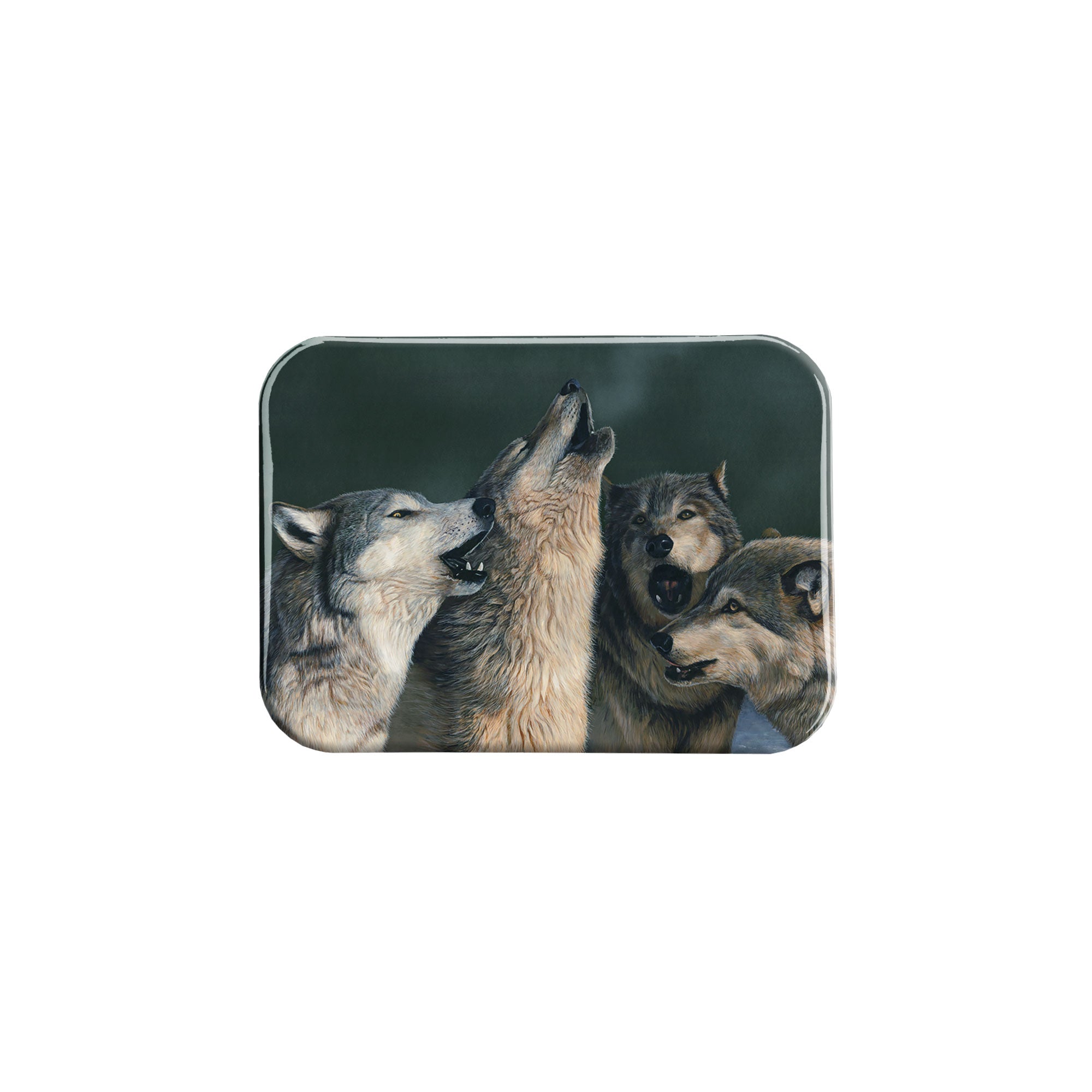 "WolfSong" - 2.5" X 3.5" Rectangle Fridge Magnets