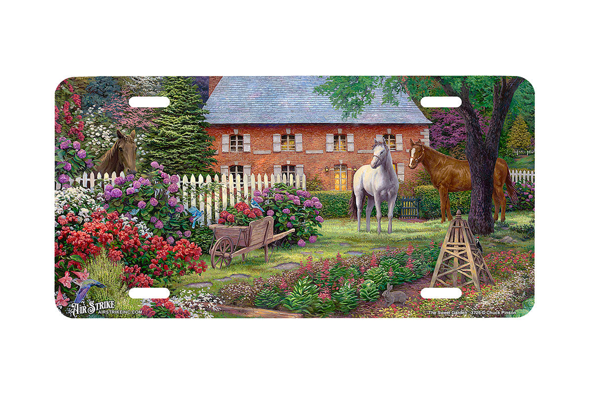 "The Sweet Garden" - Decorative License Plate