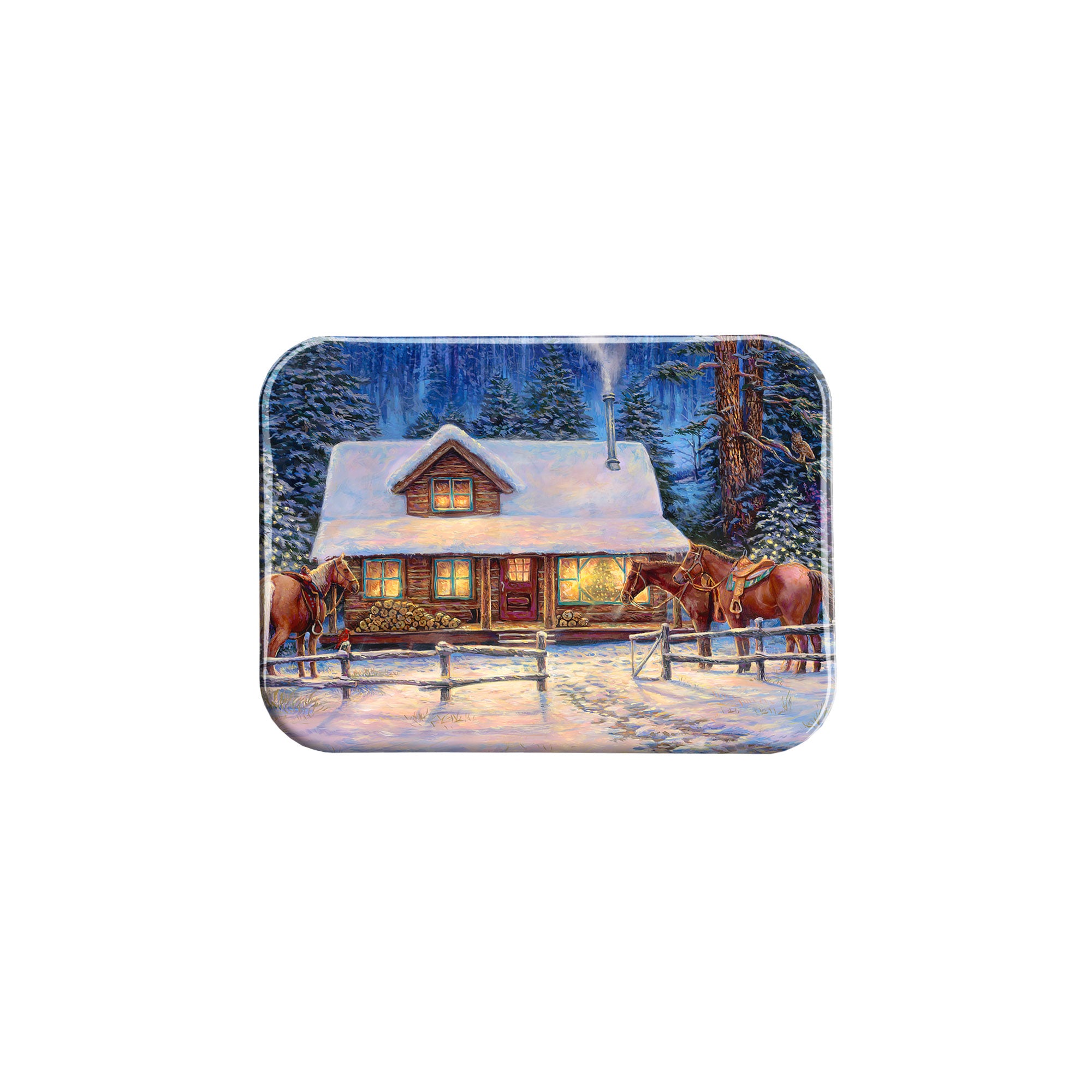 "Winters Oasis" - 2.5" X 3.5" Rectangle Fridge Magnets