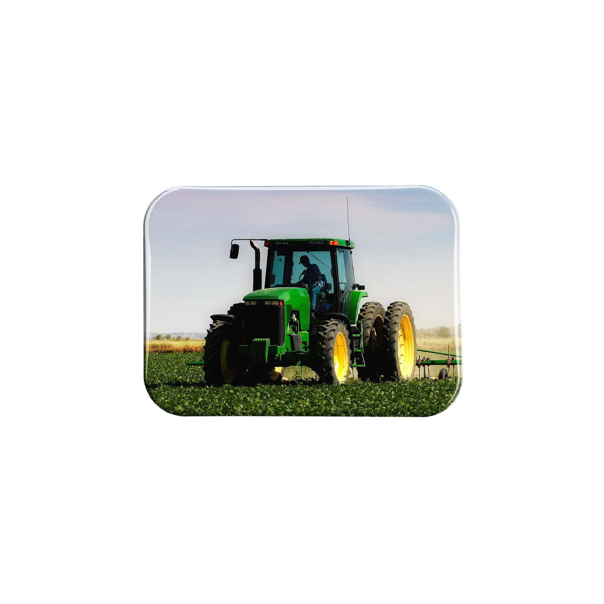 "Big Green Tractor" - 2.5" X 3.5" Rectangle Fridge Magnets