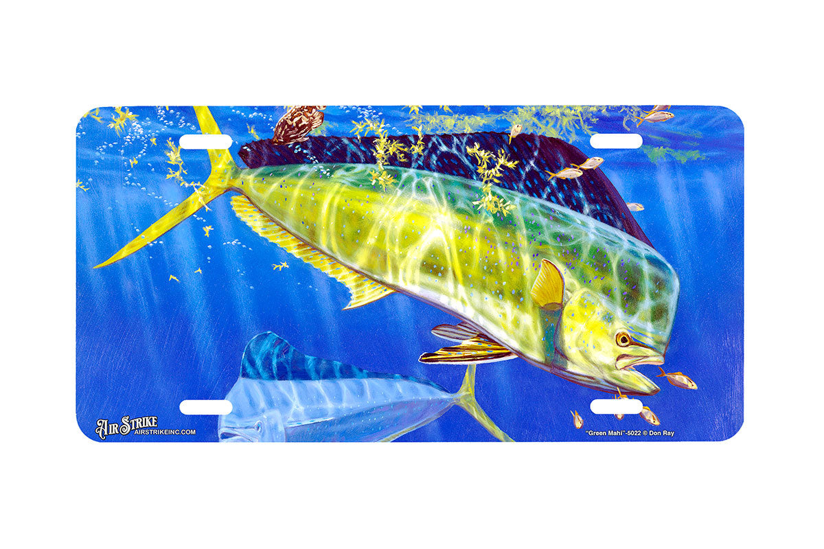 "Green Mahi" - Decorative License Plate