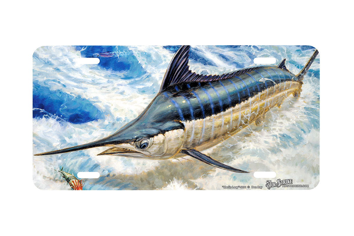 "Marlin Leap" - Decorative License Plate