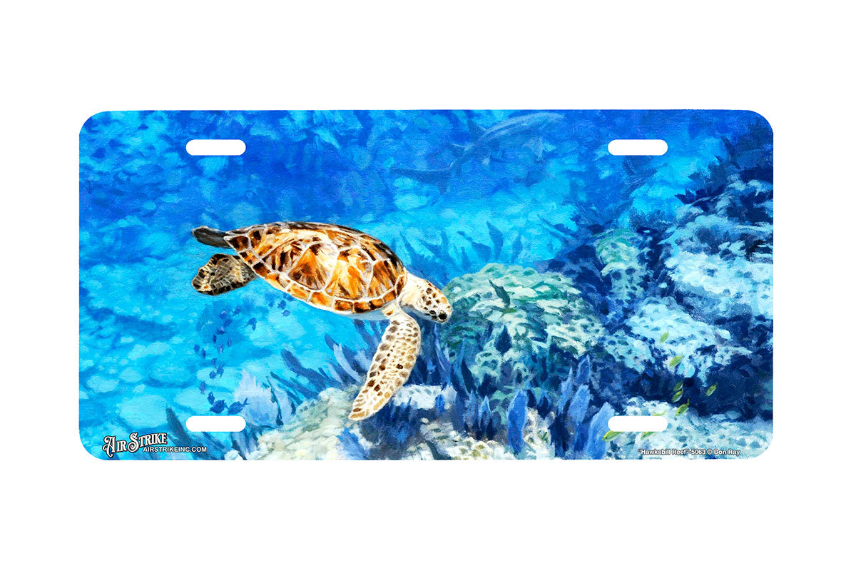 "Hawksbill Reef" - Decorative License Plate