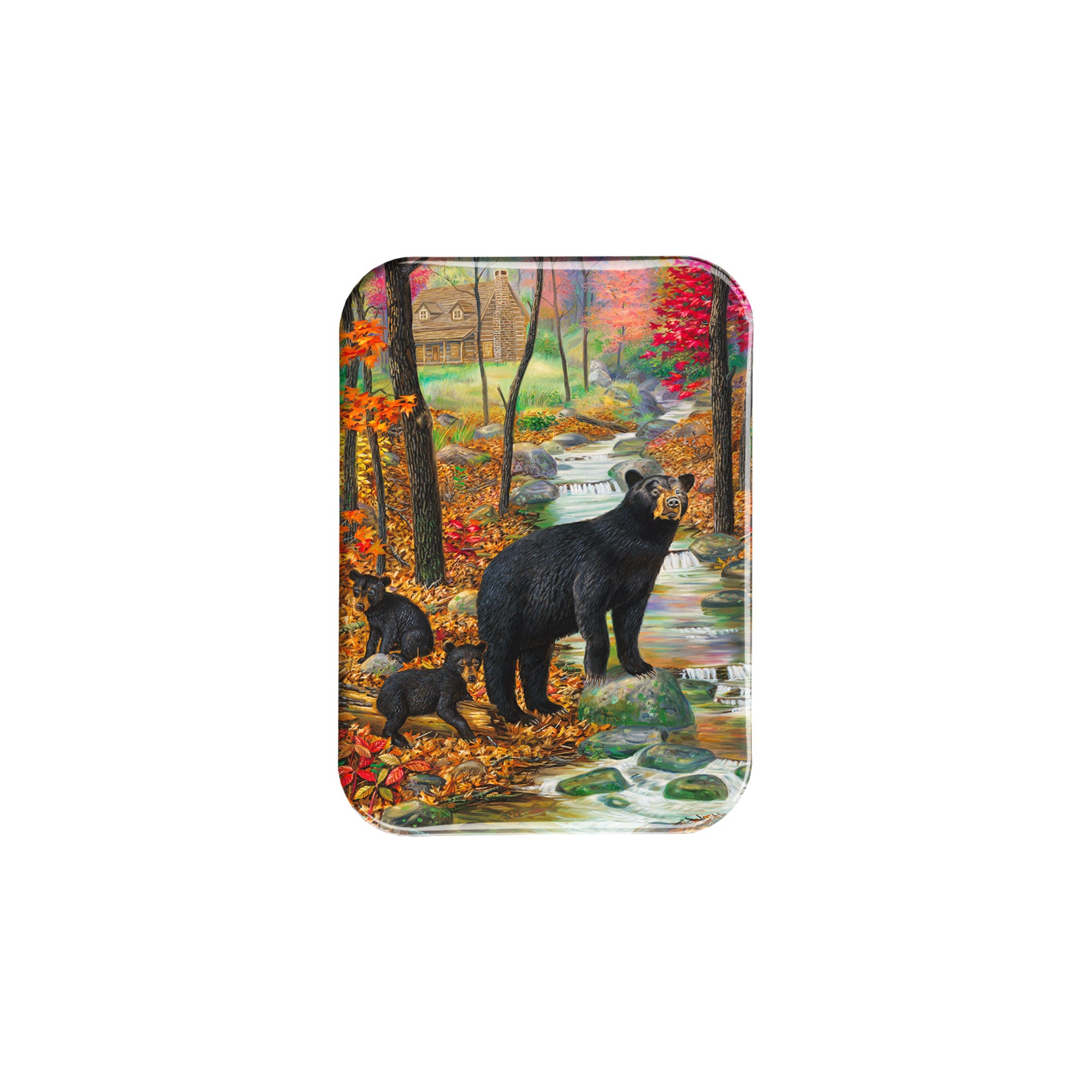 "Bearly Morning" - 2.5" X 3.5" Rectangle Fridge Magnets