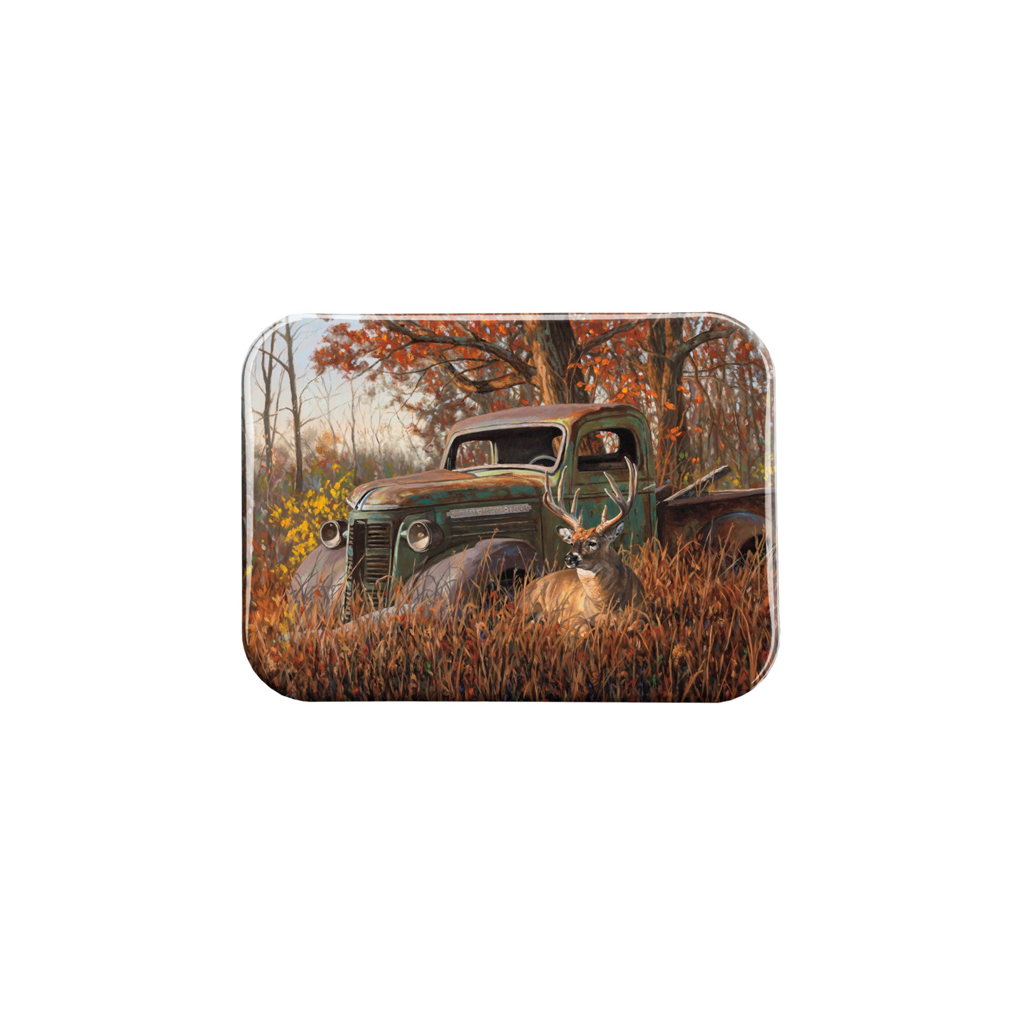 "A Buck and a Truck" - 2.5" X 3.5" Rectangle Fridge Magnets