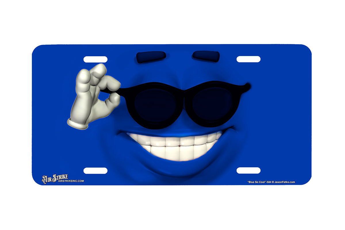 "Blue So Cool" - Decorative License Plate