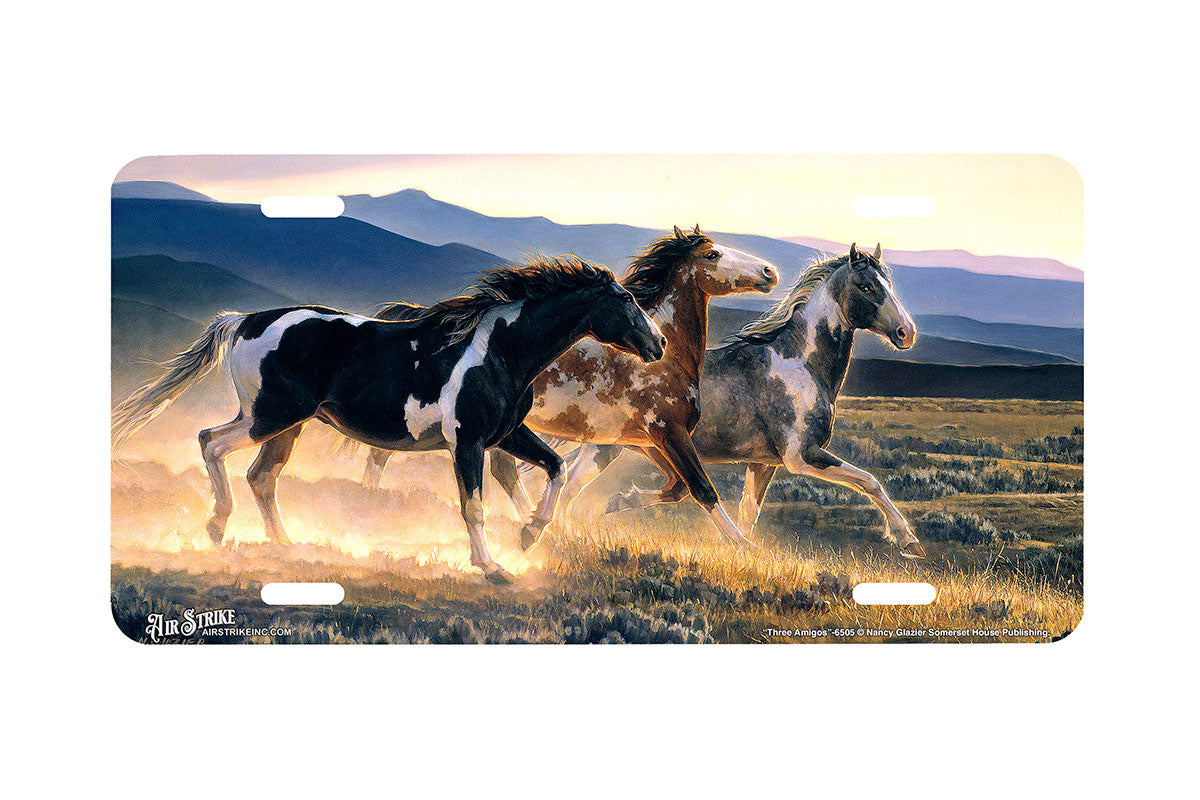 "Three Amigos" - Decorative License Plate