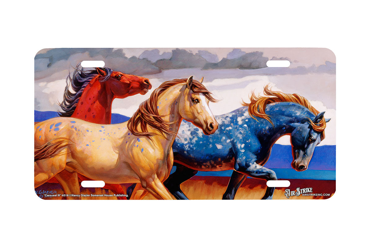 "Carousel III" - Decorative License Plate