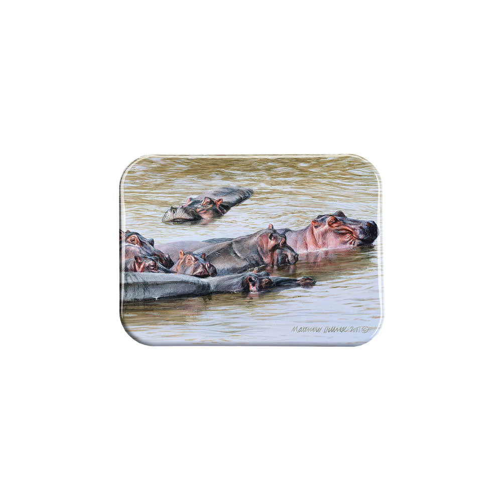 "Hippo Haven" - 2.5" X 3.5" Rectangle Fridge Magnets