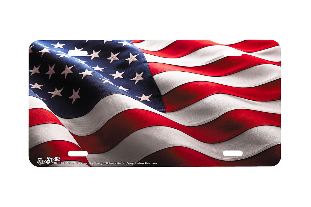 "American Flag" - Decorative License Plate