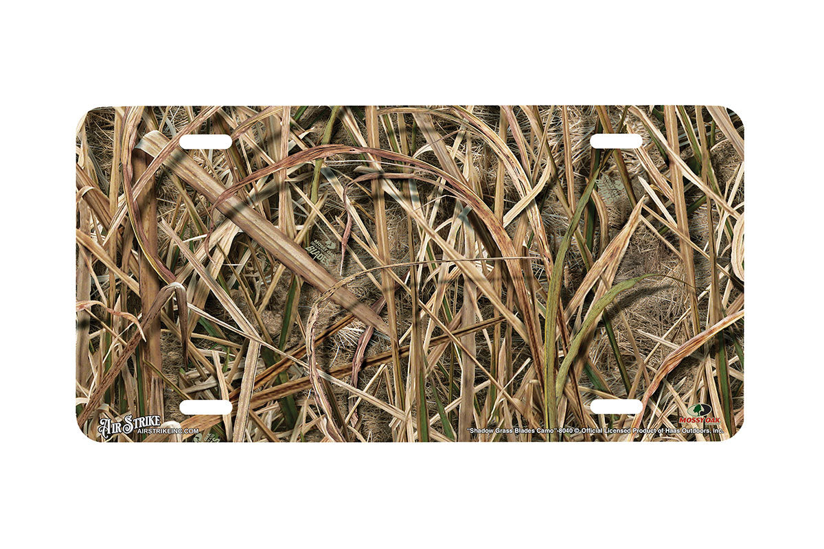 "Shadow Grass Blades Camo" - Decorative License Plate