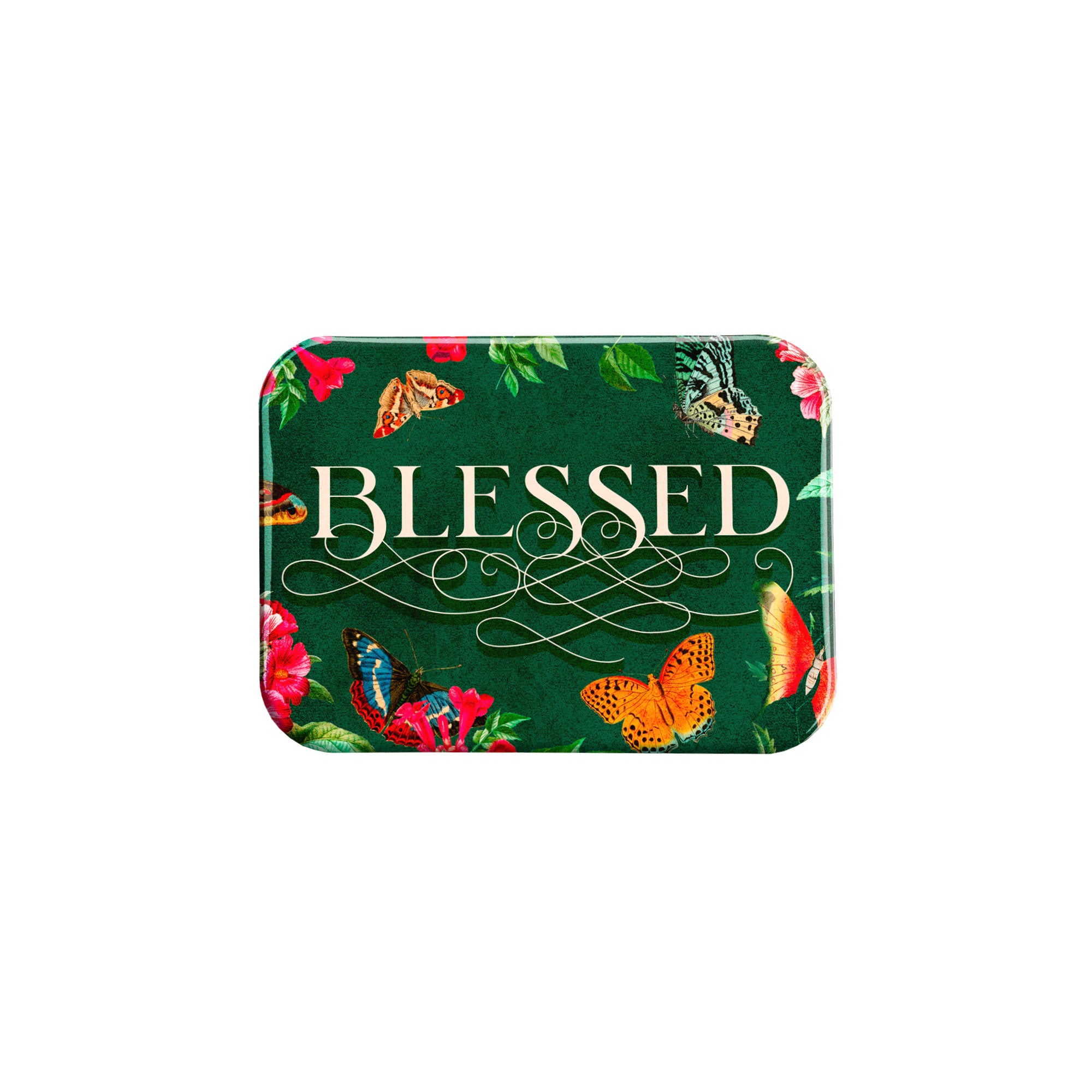 "Blessed Botanic Butteflies" - 2.5" X 3.5" Rectangle Fridge Magnets