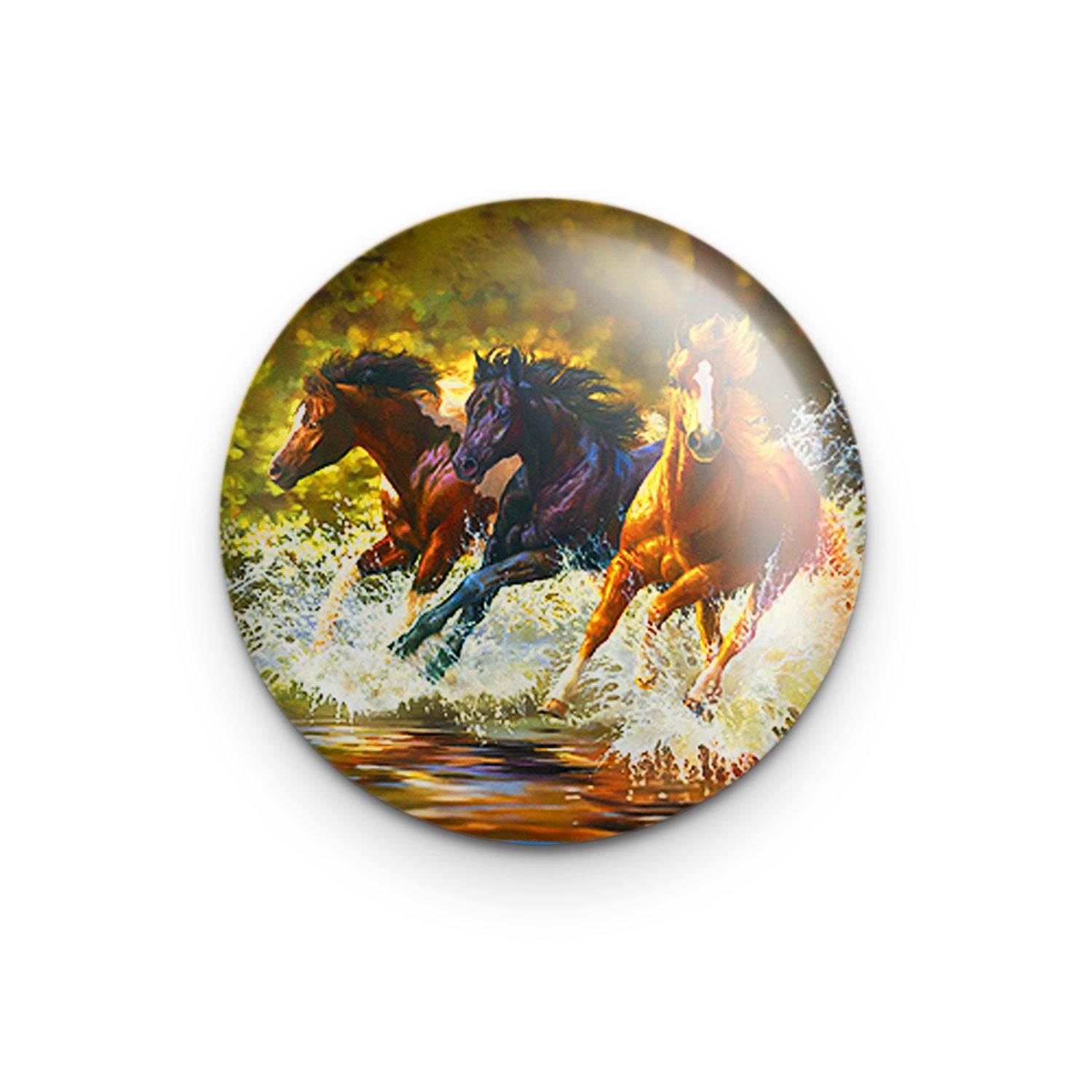 "Splash" - 1" Round Pinback Button