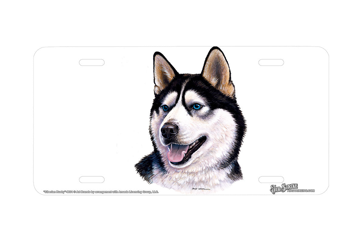 "Siberian Husky" - Decorative License Plate