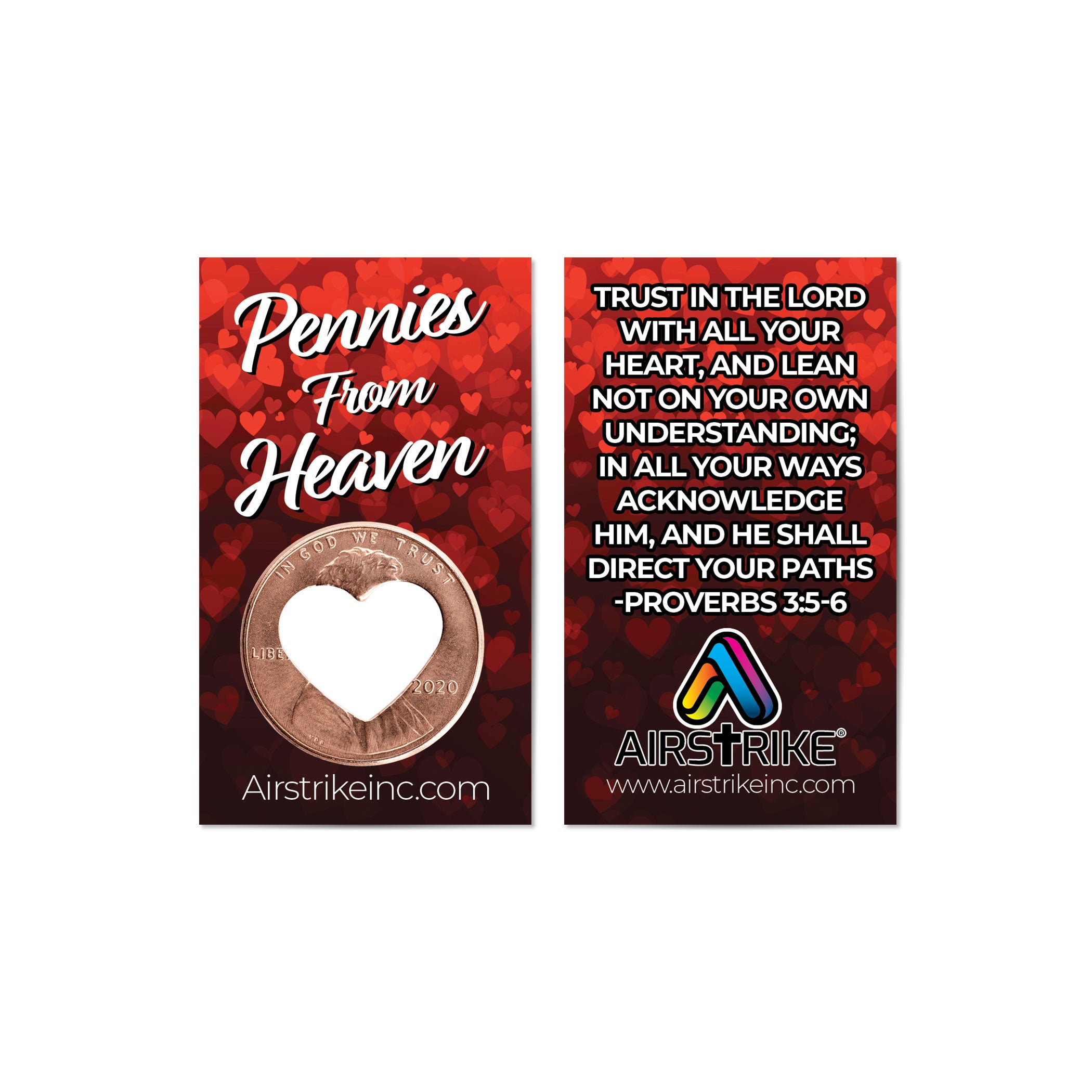 Heart Pennies From Heaven Card - Trust