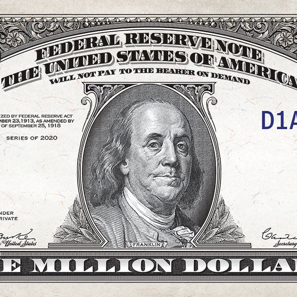 Million Dollar Bill - Gospel Tract for Christians