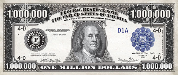 Million Dollar Bill - Gospel Tract for Christians