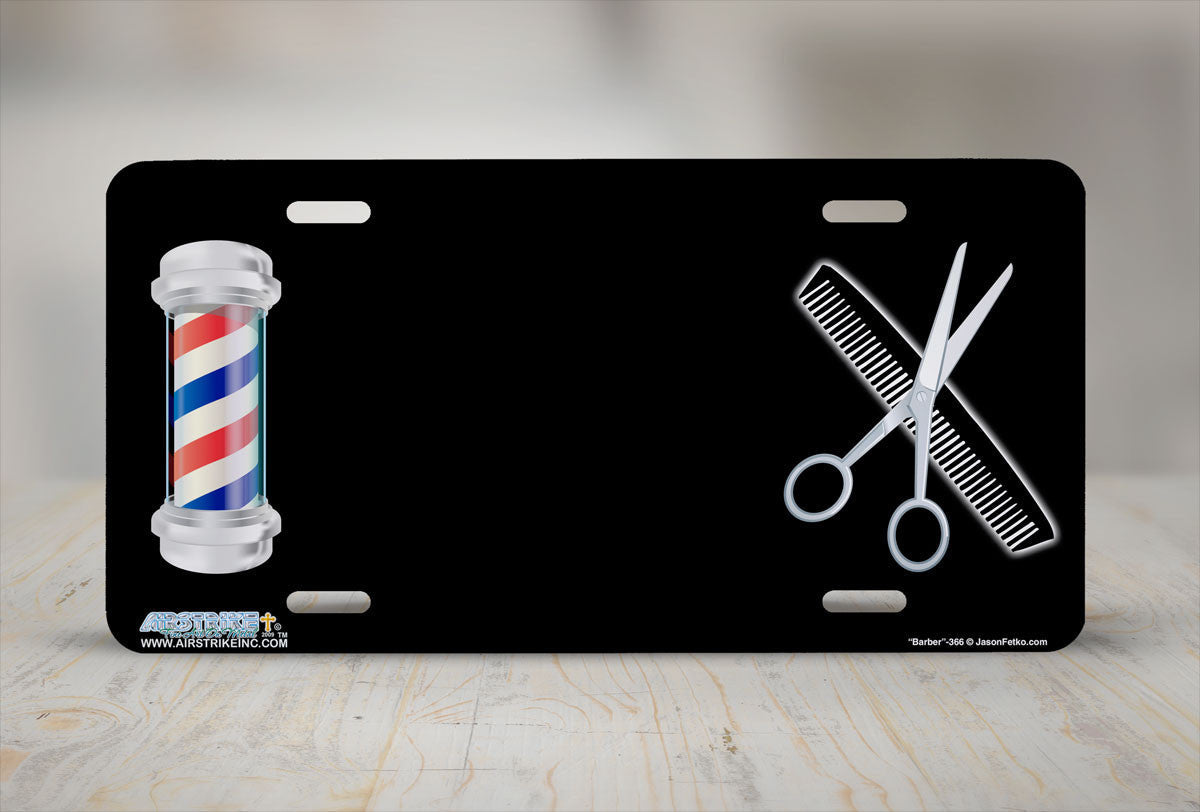 Airstrike® 366-"Barber"-Haircut License Plates