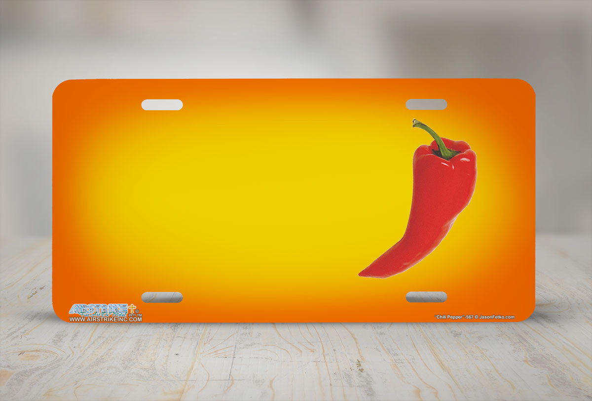 Airstrike® 567-"Chili Pepper" License Plate